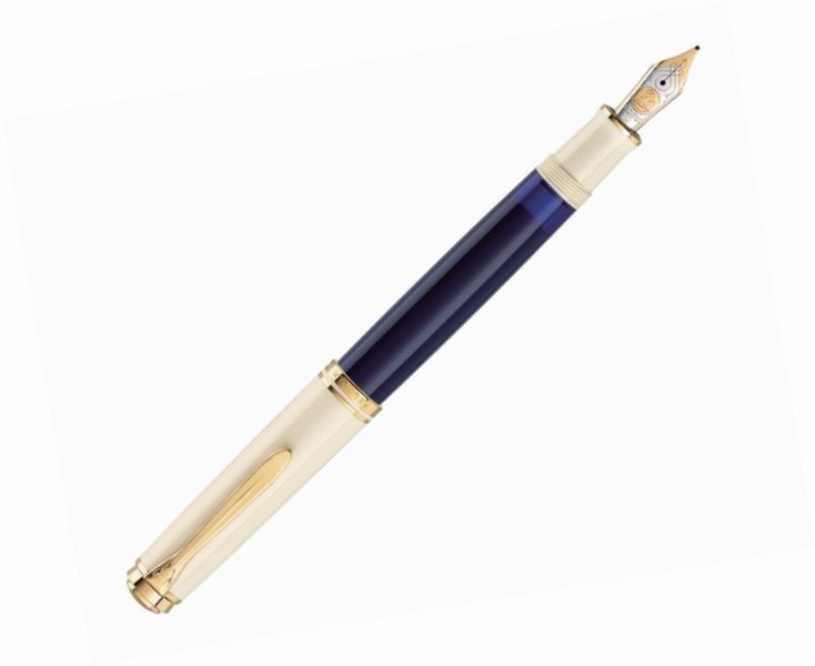 Pelikan �ڥꥫ�� ���������� �����٥졼�� M800 Cream Blue ���꡼��֥롼 ������������18��ڥ��� ��ǯɮ