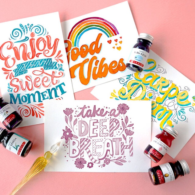 HERBIN ����Х� GLASS PEN GIFT SET ���饹�ڥ�Ĥम&�ߥ˥��󥯥��å� ��8��