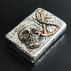 ZIPPO SILVER KING ����С����� 26SLV-SKULL��ANCHOR Armor ����������󥫡� ��������󥰥���С�(�����)���åݡ�
