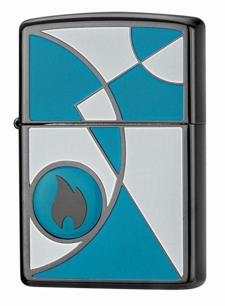 ZIPPO �⥶���� BK/BL/WT MOSAIC ���å��󥰥ڥ���ȥ�������BK�˥å���ž夲 ���åݡ�