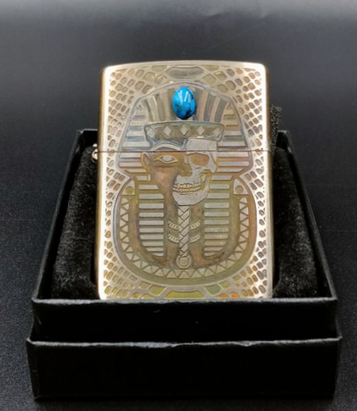 ZIPPO V-Pharao �ե��饪 ξ�̲ù� �����ž夲 �ݷ�ʸ���ʥҥ�������ա˥��åݡ�