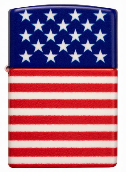 ZIPPO STARS AND STRIPES FLAG 48700 ����ꥫ��ե�å� �ǥ����� ľ͢���� 5�̲ù��ž夲 ���åݡ�
