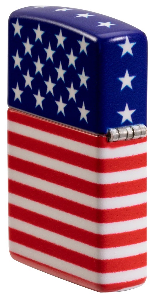 ZIPPO STARS AND STRIPES FLAG 48700 ����ꥫ��ե�å� �ǥ����� ľ͢���� 5�̲ù��ž夲 ���åݡ�