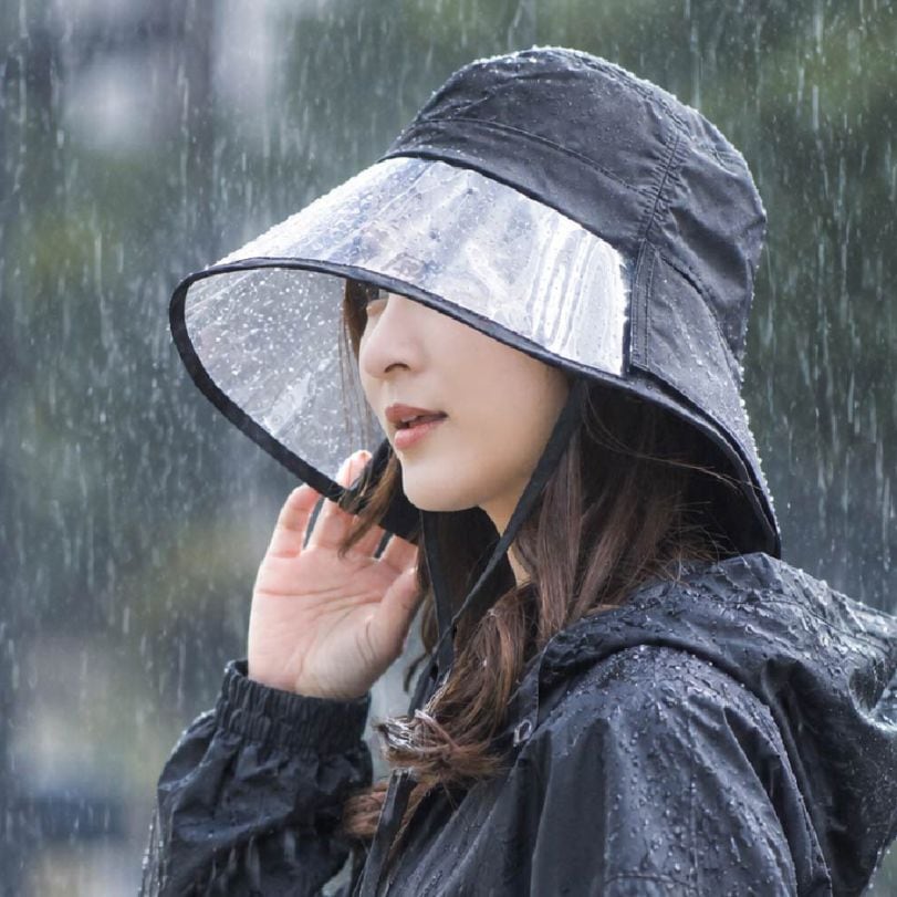 レインハット 晴雨兼用 遮光100% 一級遮光 UVカット レディース メンズ 雨用ハット 晴れ雨2WAY 日よけ帽子 紫外線対策