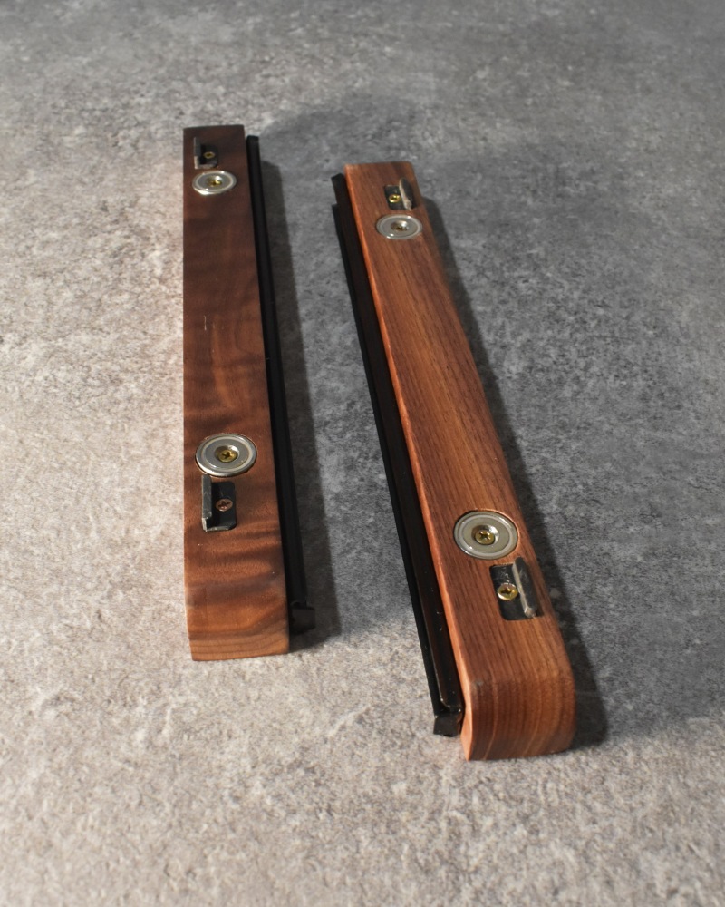 【訳あり傷あり32番】シェルコン50天板レール付き KATAMEN BLACK シェルフコンテナ 三脚天板 ウォールナット&レジン※生産予定未定