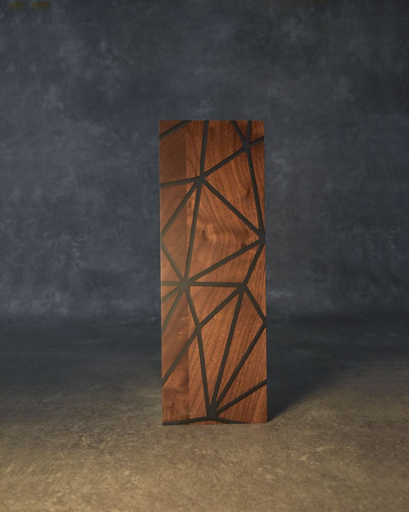 IGT天板 ハーフユニット 幾何学 BLACK ウォールナット＆レジン