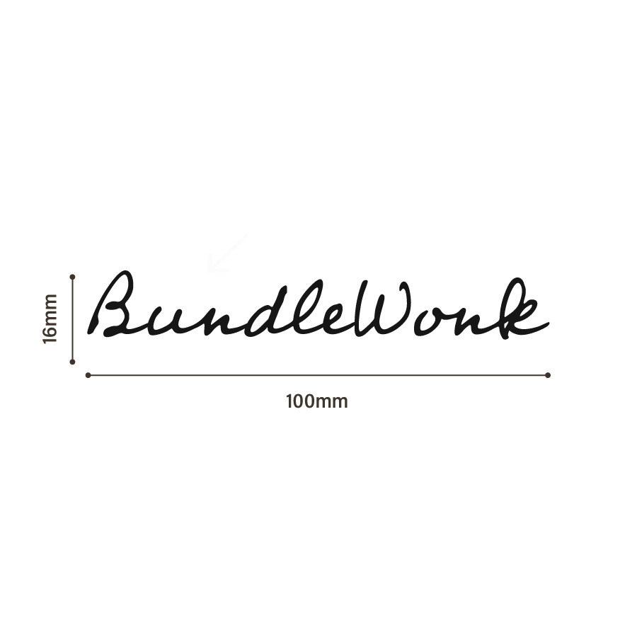 ステッカー BundleWonk 小 BLACK バンドルウォン