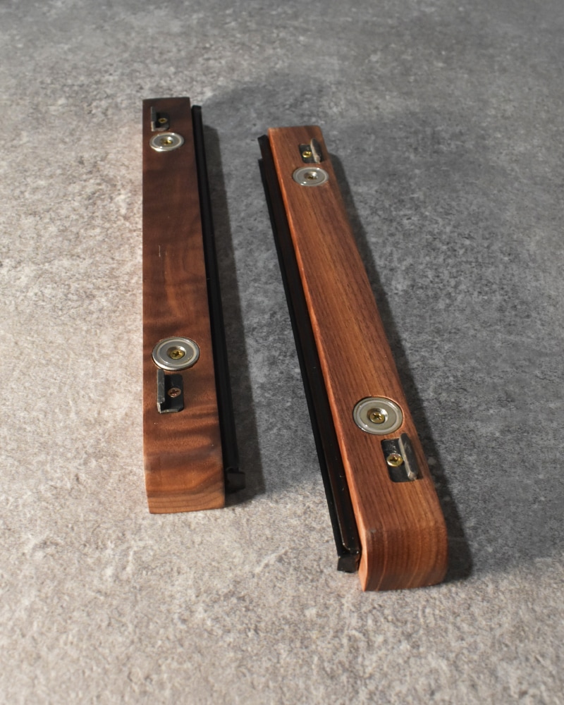 シェルコン50天板レール付き HARIGANE AMBER シェルフコンテナ 三脚天板 ウォールナット&レジン