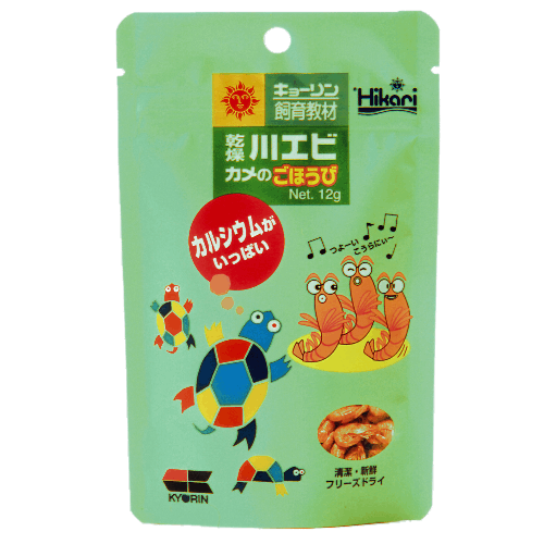 ☆かめかわページ☆ キョーリン 教材乾燥川エビ(カメのごほうび) 12g
