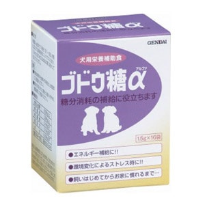 現代製薬 ブドウ糖α (1.5g×16袋) 犬用栄養補助食 4972468020059