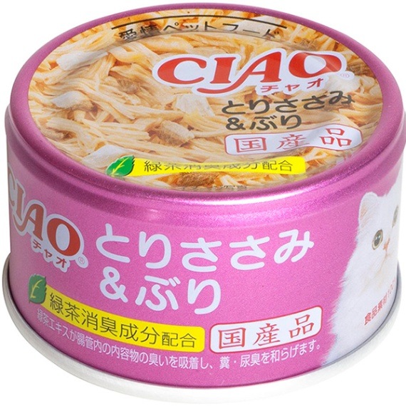 ciaoチャオ　缶詰　3パック CIAO とろみ ささみ・かつお シラス入り 3缶 | 商品情報
