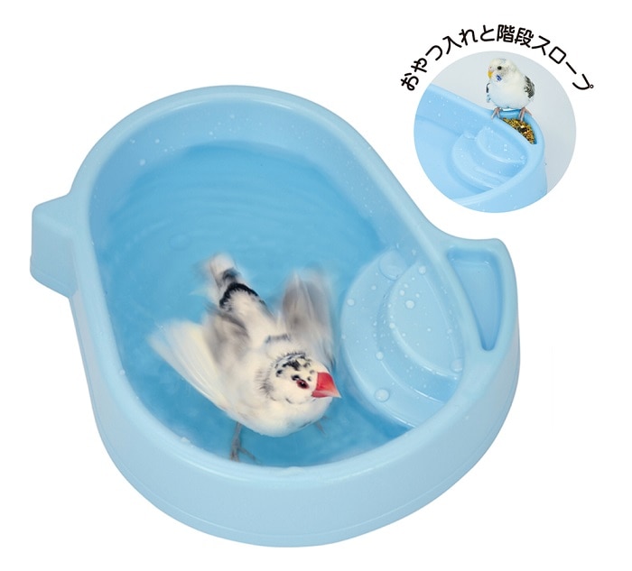鳥 水浴び容器セット電動循環出水 180回転可能な蛇口付き鳥の浴槽ボウル洗U