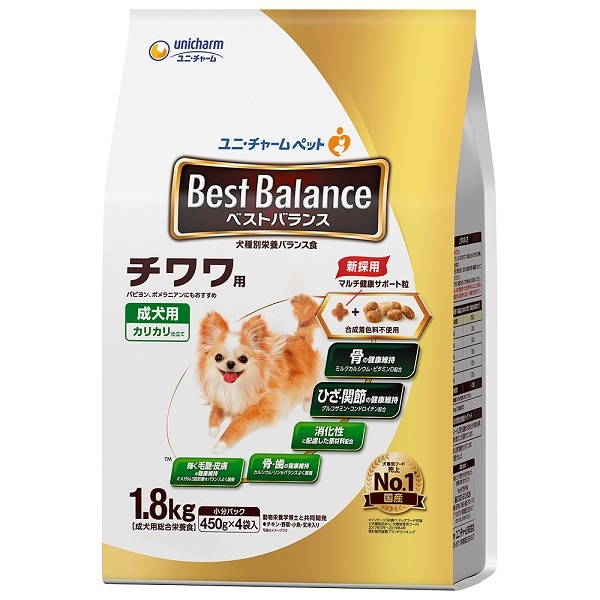 ユニ・チャーム ベストバランス カリカリ仕立て チワワ用 1．8kg