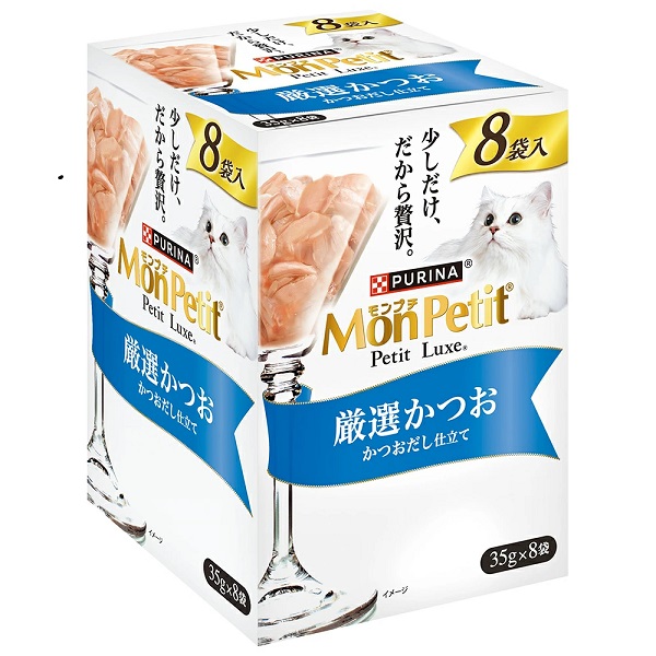 モンプチ プチリュクスパウチ 厳選かつお 35g×8袋入 4902201216920