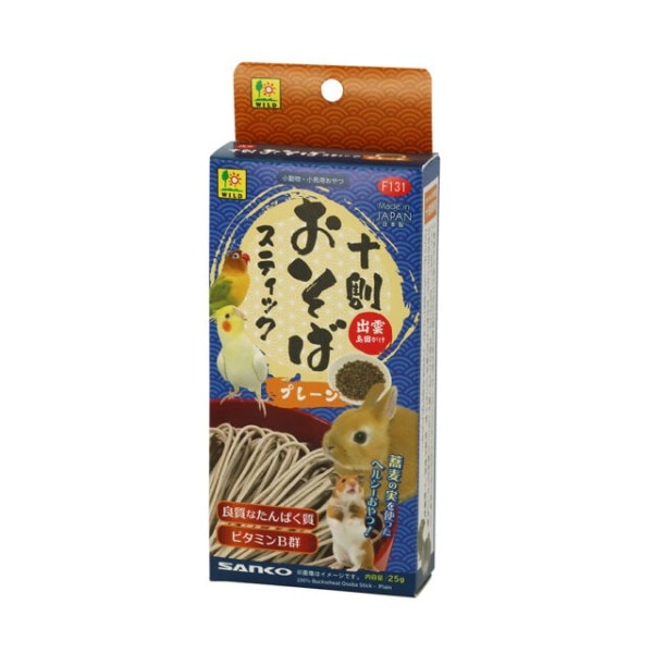 atama　ちょろごんブレスイルル3枚セット 十割おそば スティック プレーン 4976285151316 25g 三晃商会 小麦
