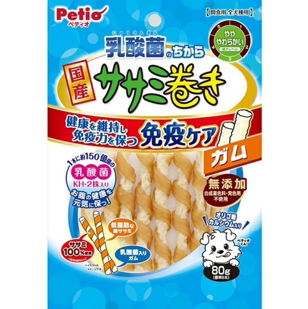 乳酸菌のちから ササミ巻き 80g 4903588143847 ペティオ