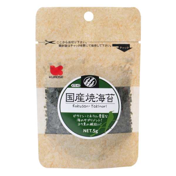 海苔 国産 焼海苔 5g 4972228224635 黒瀬ペットフード 小鳥全般