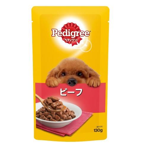 ペディグリーパウチ 成犬用 ビーフ 130g マース ドッグフード ウェットフード 成犬 ペディグリー すべての商品 アミーゴオンラインショップ本店