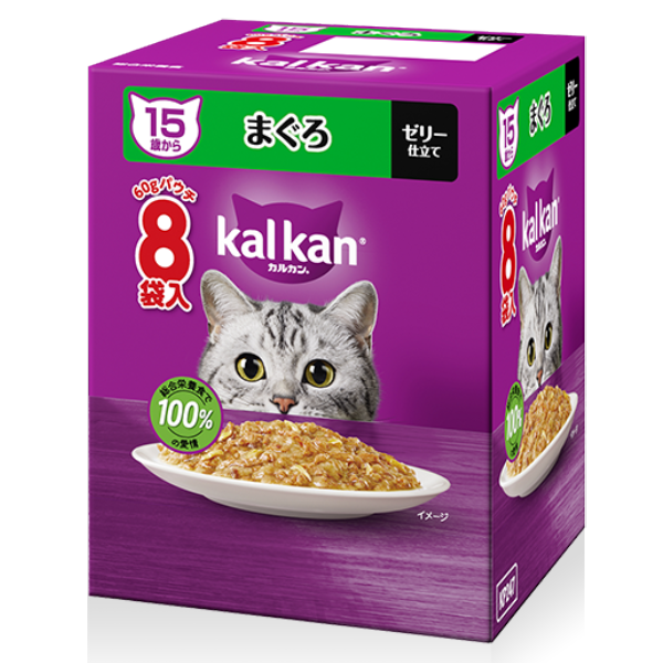 カルカンパウチ 15歳から まぐろ 60g×8袋 4902397873464 マース シニア