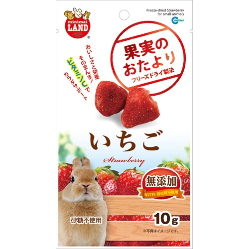 果実のおたより いちご 10g マルカン 4906456560326 うさぎ おやつ