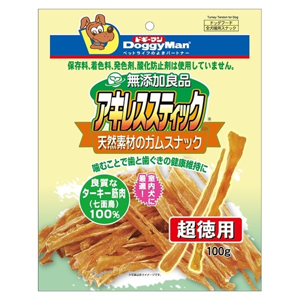 無添加良品 アキレススティック 100g 4976555827484 ドギーマン<BR