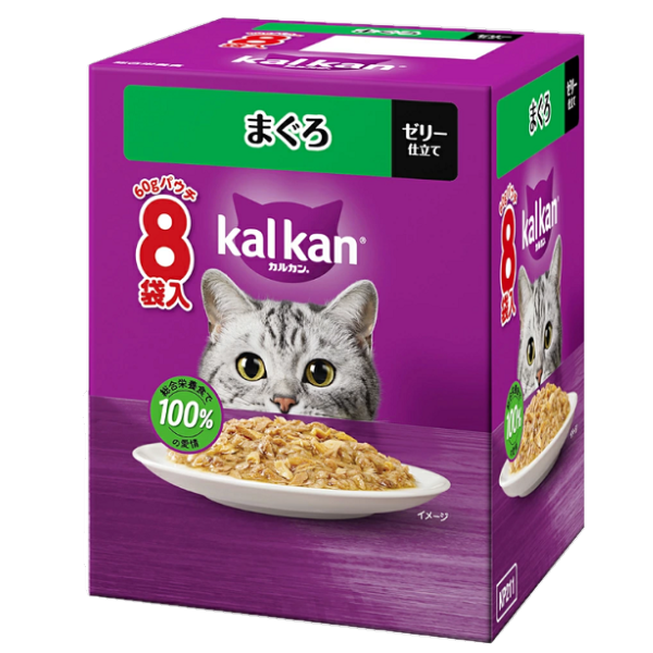 カルカンパウチ まぐろ 60g×8袋 4902397873341 成猫用 1歳～7歳 マース