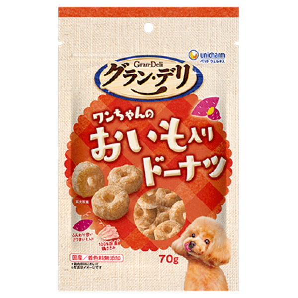 グラン・デリおやつ ワンちゃんのおいも入りドーナツ 70g