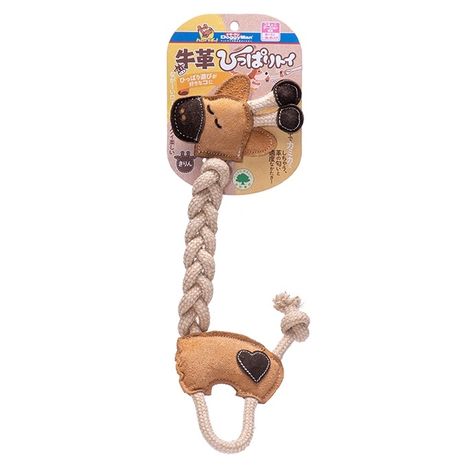 ドギーマン 牛革ひっぱりトイ きりん 超小～小型犬用 4976555858259 犬