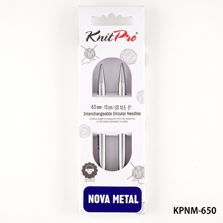 KPNM-650】ニットプロ ノヴァ メタル 付け替え可能輪針 6.50mm/15号