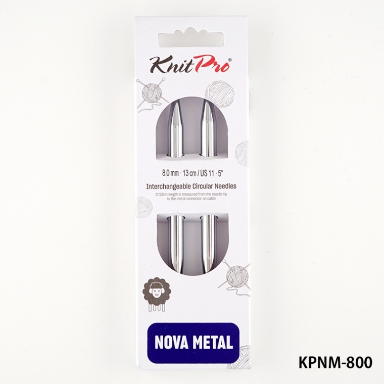 KPNM-800】ニットプロ ノヴァ メタル 付け替え可能輪針 8.00mm/8ミリ