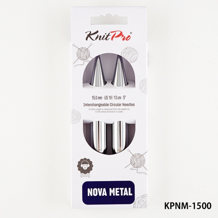 KPNM-1500】ニットプロ ノヴァ メタル 付け替え可能輪針 15.00mm/15