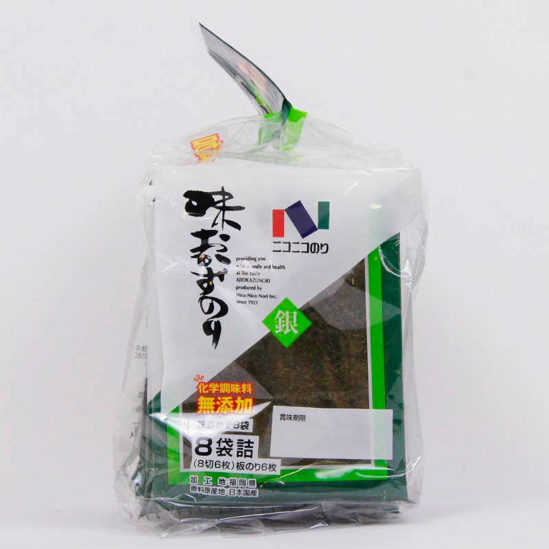 ニコニコのり 味おかずのり 銀 8袋詰 | 一般食品,乾物,海苔