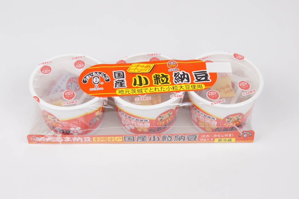 だるま納豆 国産小粒納豆 カップ 3パック | 一般食品,豆腐・納豆
