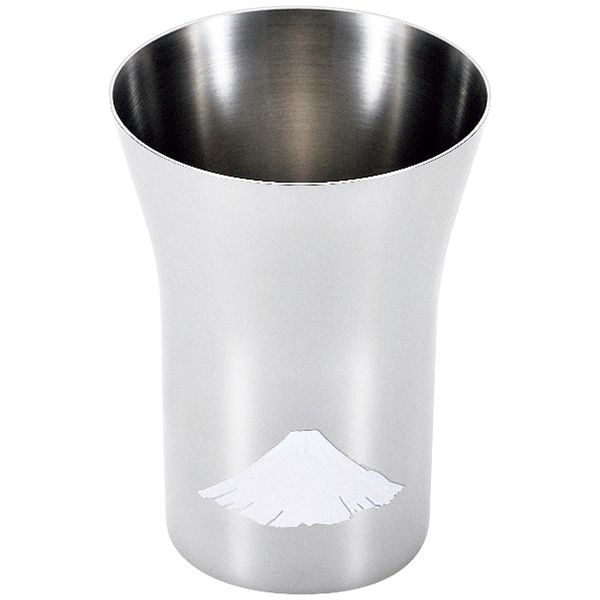 燕熟の技 感温ステンレスタンブラー300ml 赤富士