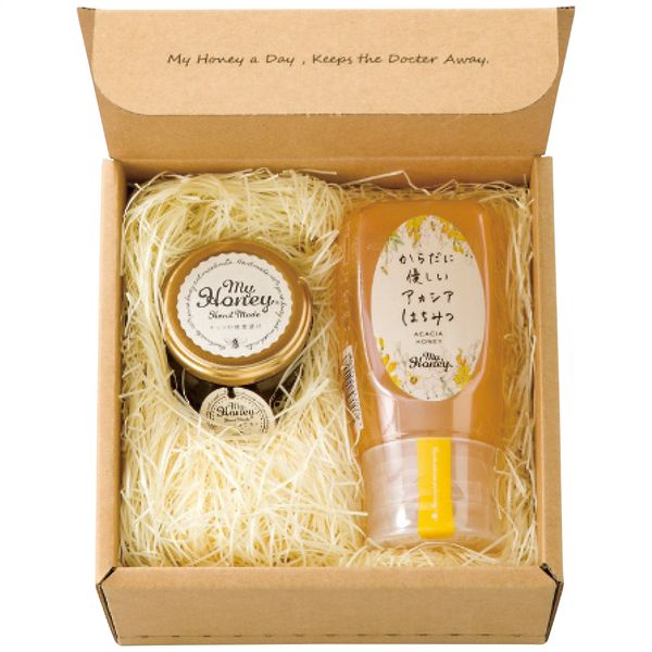 MYHONEY ナッツの蜂蜜漬けとからだに優しいアカシアはちみつのセット