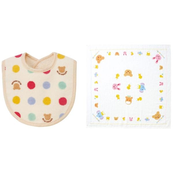 ミキハウスベビー スタイ・バスタオルセット