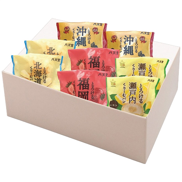 【送料込み】八天堂 八天堂 オリジナルふるさとくりーむパン詰合せ