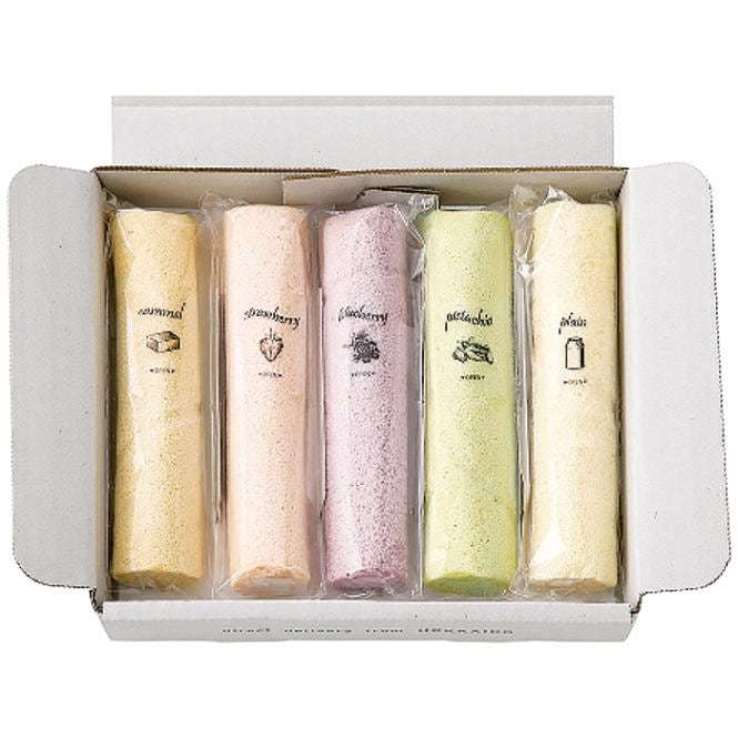 【送料込み】5種のふわふわスティックロールケーキ