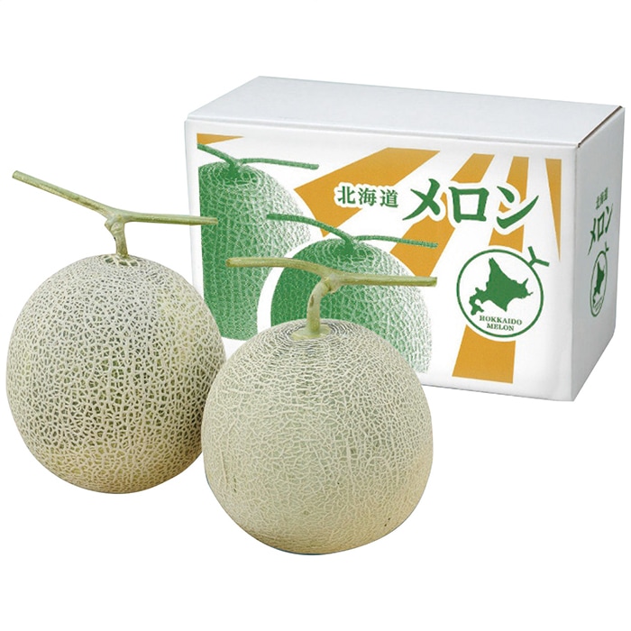 【送料込み】北海道産 赤肉メロン2玉