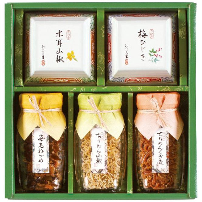 【送料込み】京・料亭　わらびの里 京楽味 佃煮詰合せ わW-25