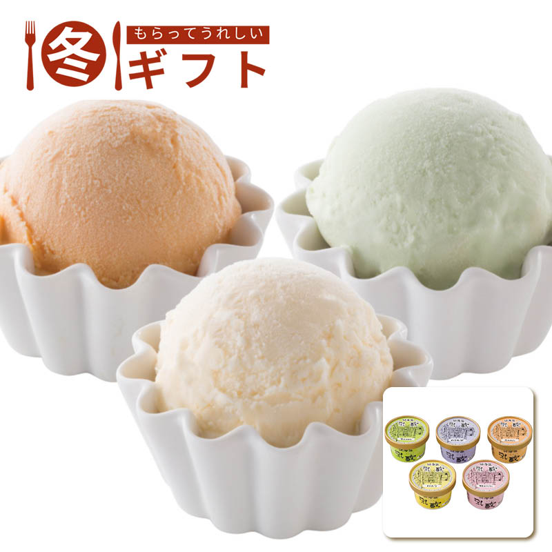 【送料込み】乳蔵 北海道アイスクリーム5種5個