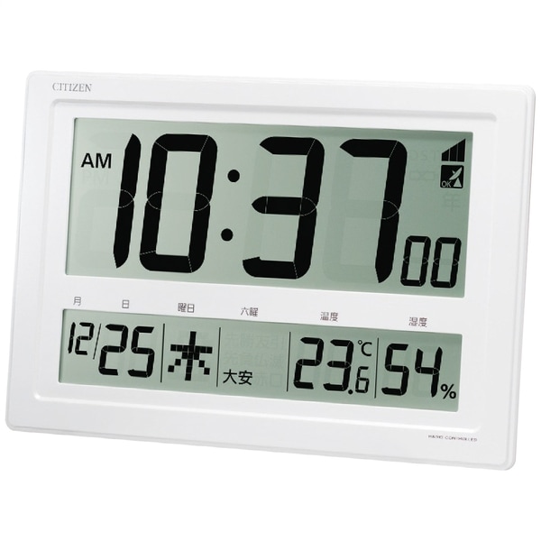 シチズン 大画面デジタル電波時計