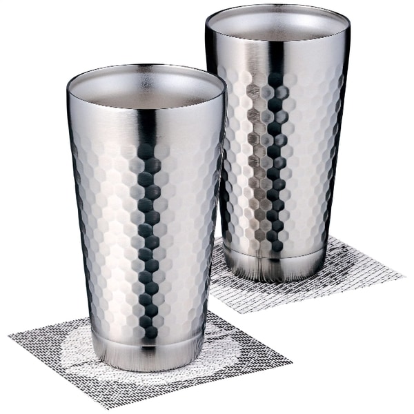 ツチメ 2層タンブラーペア350ml(コースター付)
