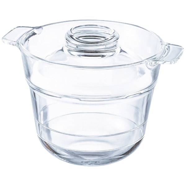 ハリオ 一膳屋 耐熱ガラス製電子レンジ用炊飯器(0.5～1合炊き)