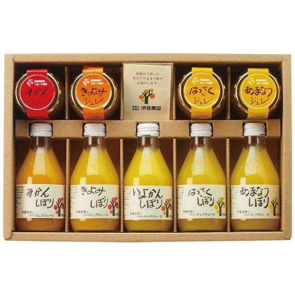 伊藤農園 100％ピュアジュース＆ジュレセット V-113