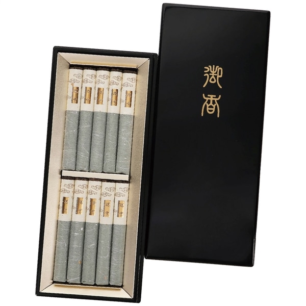 日本香堂 瑞雲 塗箱短寸10把セット