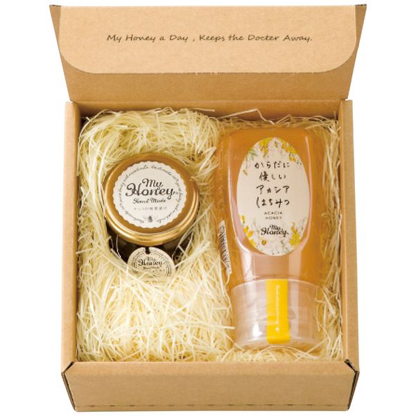 MYHONEY ナッツの蜂蜜漬けとからだに優しいアカシアはちみつのセット
