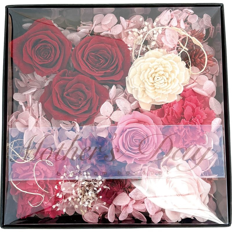 母の日 プリザーブドフラワー　フルールアンヴォーグ　ピンク