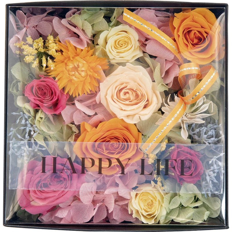 母の日 プリザーブドフラワー　フルールアンヴォーグ　カラフル