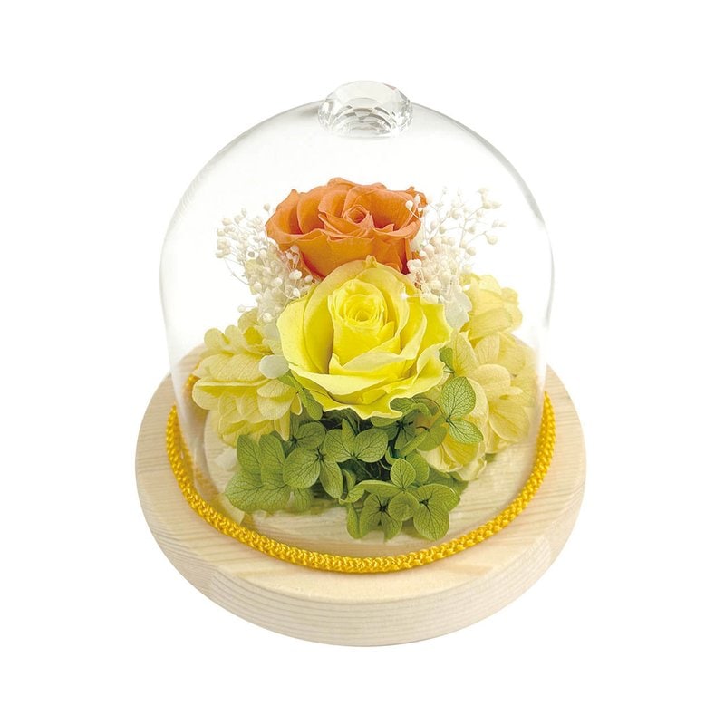 母の日 ジュエルガラスドーム　オレンジ